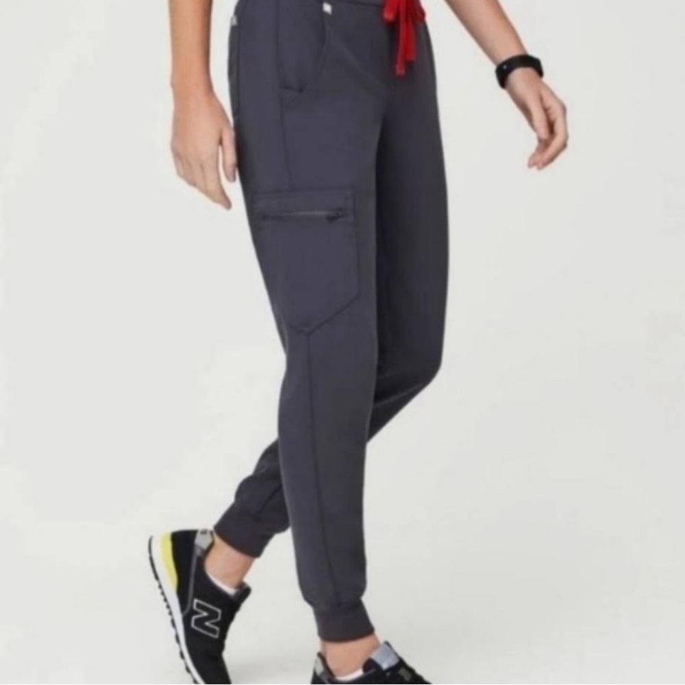 NWT Figs Zamora High Waisted Pant Charcoal XXS Petite